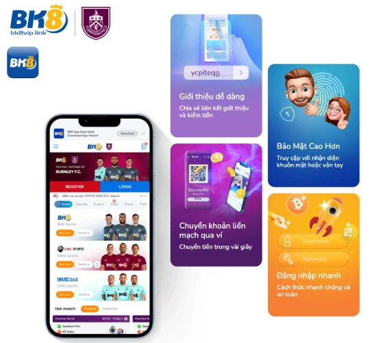 bk8appmoinhat BK8 Link Truy cập nhanh cá cược đỉnh cao Lợi Ích Khi Tải Ứng Dụng BK8 App